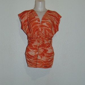Michael Kors Orange Blouse (M)